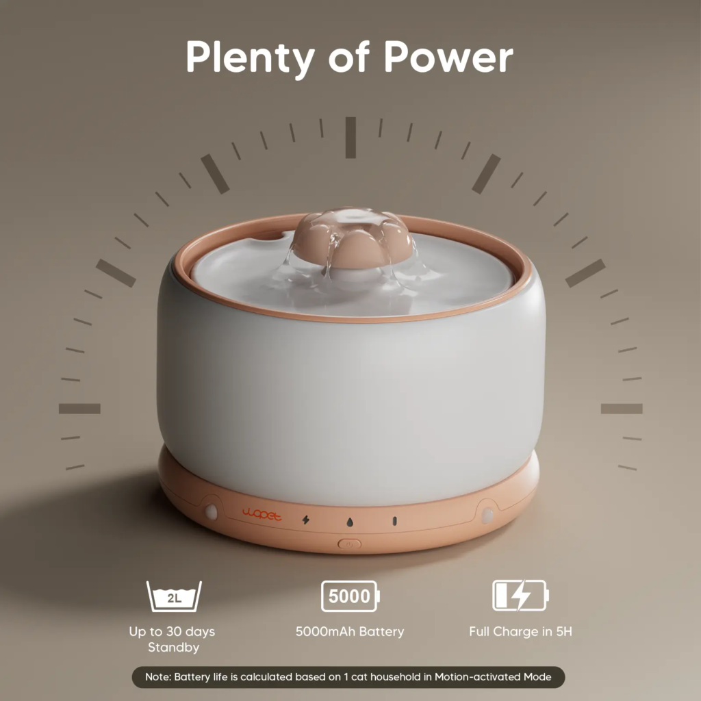 ceramic wireless pet water fountain for cats and dogs